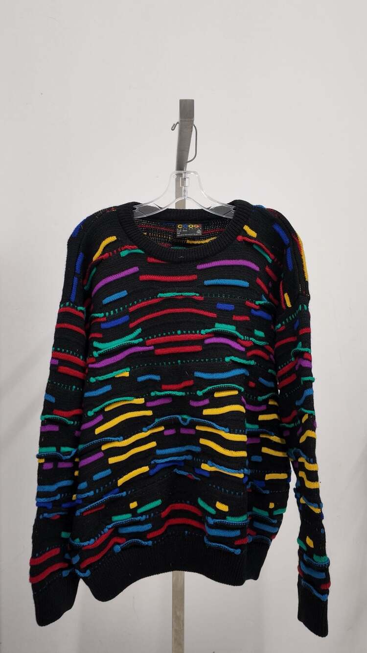 Vintage Coogi Australia 3D Knit Pure Wool Sweater (M)